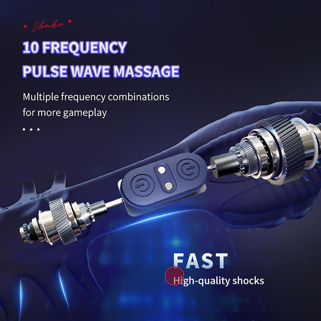 Masturbator Mann Elektrischer Masturbator Penismassage Penisvibrator Mit 10 Vibrationsmodi Vibratoren für Männer Leise Eichelvibrator Penis Trainer Sexspielzeug für Männer Solo