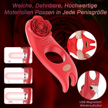 Laden Sie das Bild in den Galerie-Viewer, Penisring Sex Spielzeug für die Männer, Penisring Vibrator mit Klitoris Stimulator, Penis Ring Vibratoren Sex Spielzeug für Männer Paare Frauen, 9 Vibrations Cockring