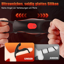 Laden Sie das Bild in den Galerie-Viewer, Penisring Sex spielzeug für Paare extrem sex, Penis Ring Erotik Sex Spielzeug für die Männer, Cockring Erotisches Sexspielzeug für Klitoris, 12 Vibrationsmodi Dual Penisring Massagegerät Schwarz