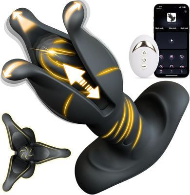 Analvibratoren für Männ Prostata Stimulation Männer Analplug für männer Vibrator Buttplug Sex Spielzeug Mit Tension Shock Funktion Sex Spielzeug für die Manner Anal Vibrator Anal dildo