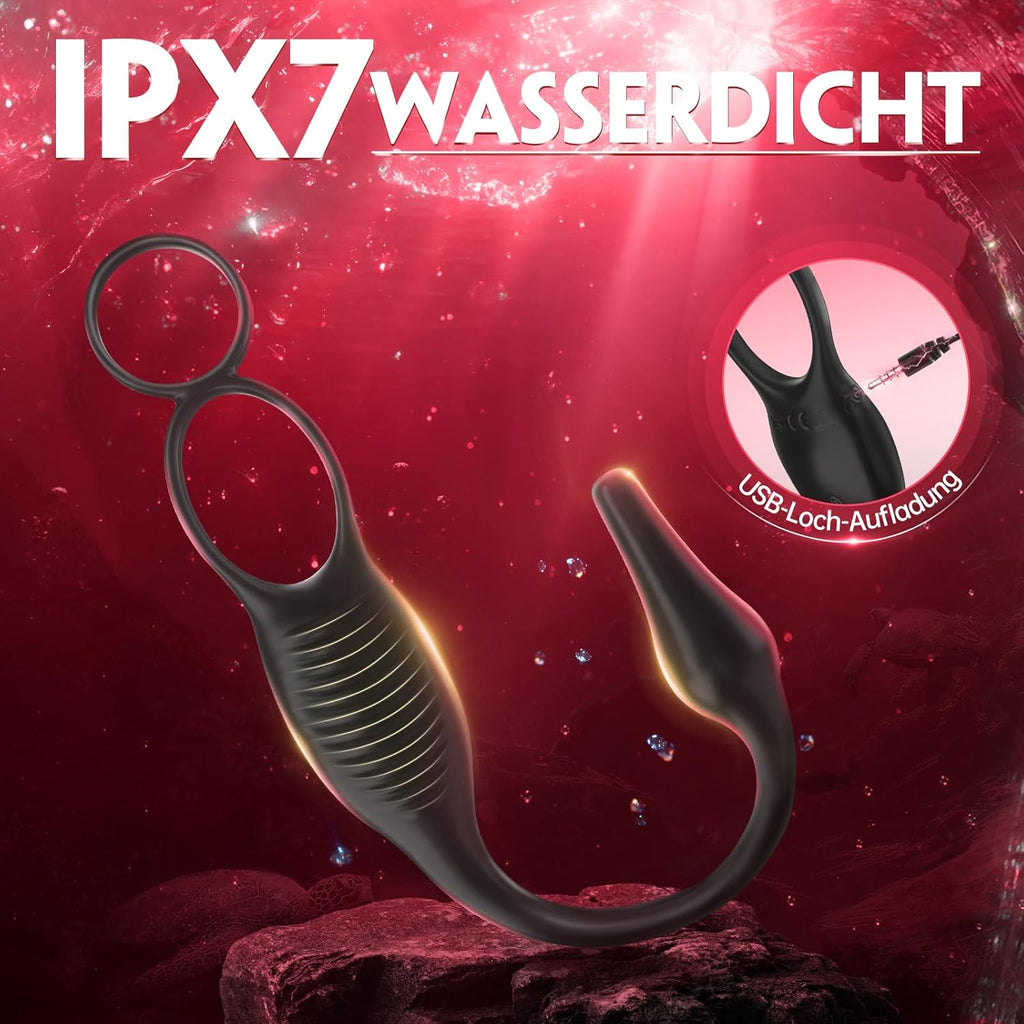 Sex Spielzeug für die Paare 7 Vibrationsmodi Cockring Massagegerät Sex Toy
