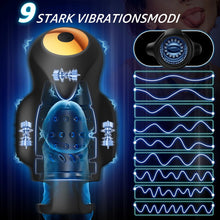 Laden Sie das Bild in den Galerie-Viewer, Masturbieren für Männer Penis Vibrator Eichel Stimulation Trainer,Sex Spielzeug für die Männer Zunge Oralsex Masturbator 9 Modi, Sex Toyset für Man Vibratorensets Sexspielzeug Solo Masturbatoren