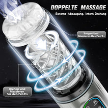 Laden Sie das Bild in den Galerie-Viewer, Masturbieren für Männer Elektrischer - Sex Spielzeug für die Männer Masturbator mit 7 Saugmodi &amp; Rotationsmodi &amp; Zunge lecken - Masturbatoren Sexspielzeug Taschenmuschi Sexspielzeug für Männer Solo
