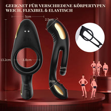 Laden Sie das Bild in den Galerie-Viewer, Penisring Vibrator Spielzeug für die Paare Klitoris, Penis Ring Erotisches Sex Spielzeug für Paare Extrem Sex 10 Vibrationsmodi, Penisringe Sex Spielzeug für die Männer Solo Dual Cockring Massagegerät