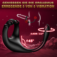Laden Sie das Bild in den Galerie-Viewer, Prostata Stimulation Männer Analvibratoren für Mann - Analplug# für Männe Anal Vibrator mit Einstellbar Penisring, Sex Spielzeug für die Männer Vibratorensets Anal Dildo Plug Sex Toys mit 10 Modi