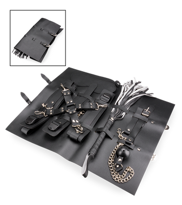 8-teiliges BDSM-Set mit Aufbewahrungsbox