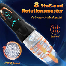 Laden Sie das Bild in den Galerie-Viewer, SENSIVO Masturbator Sex Spielzeug für die Männer mit 10 Vibrations &amp; 8 Stoß und Rotationsmustern, 3 in 1 Sexspielzeug Masturbieren für Männer Elektrisch, Taschenmuschi Vibratorensets für Männer