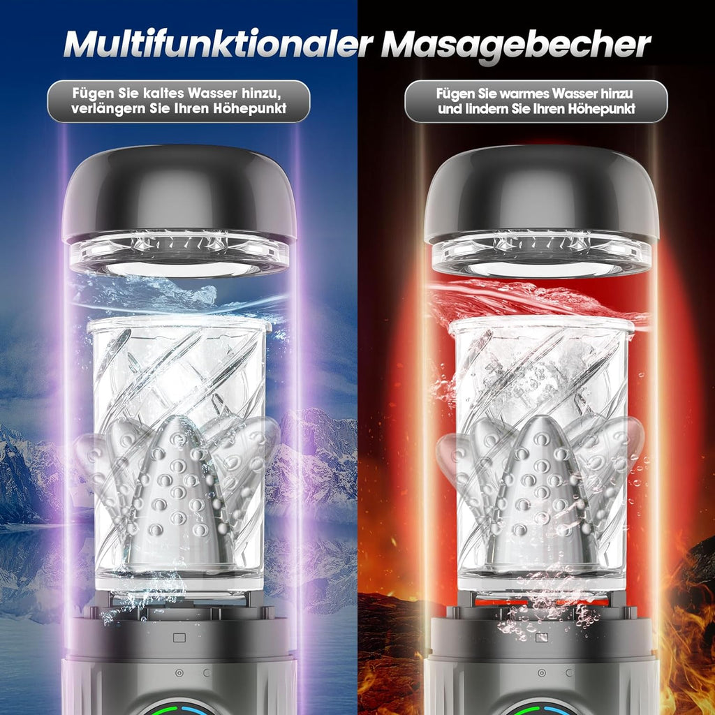 Masturbieren für Männer Elektrischer - Sex Spielzeug für die Männer Masturbator mit 7 Saugmodi & Rotationsmodi & Zunge lecken - Masturbatoren Sexspielzeug Taschenmuschi Sexspielzeug für Männer Solo