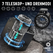 Laden Sie das Bild in den Galerie-Viewer, Masturbieren für Männer, Elektrischer Masturbator Sex Spielzeug für die Männer mit 7 Teleskop und Drehfunktionen 7 Vibrationsmodi, Taschenmuschi Masturbatoren Erotisches Sexspielzeug für Männer Solo