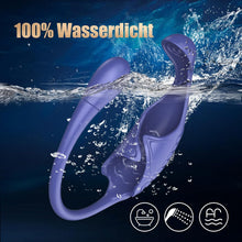 Laden Sie das Bild in den Galerie-Viewer, Elektrischer Masturbator Penistrainer Vibrator, Masturbieren für Männer mit 9 Vibration, 4IN 1 Sexspielzeug Penis Eichel Hodensack AnalVibrator Prostata Stimulator Masturbatoren Sex Spielzeug für Männ