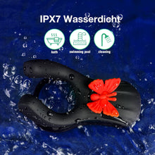 Laden Sie das Bild in den Galerie-Viewer, Penisring Vibrator mit 10 Vibrationsmodi, Premium Dehnbarer Silikon Penis Ring Sex Spielzeug für die Männer, Cockring Sexspielzeug für Paare Extrem Sex,Penisringe Sexspielzeug für Männer Solo Sex Toys