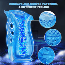 Laden Sie das Bild in den Galerie-Viewer, Masturbator Sexspielzeug für Männer, Taschenmuschi-Stroker mit realistischer Vagina-Struktur, Blowjob-Grip-Masturbationshülle, Sexspielzeug für Erwachsene mit offenem Penis-Trainingsgerät für Männer