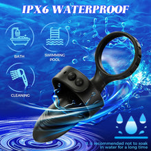 Laden Sie das Bild in den Galerie-Viewer, Buntune Elektrische Masturbator Cup mit 10 Vibrationsmodi, Penis Trainer Vibrator mit Langwährende Erektion Penisring, Silikon Eichel Stimulator Masturbieren Sexspielzeug für Männer Solo