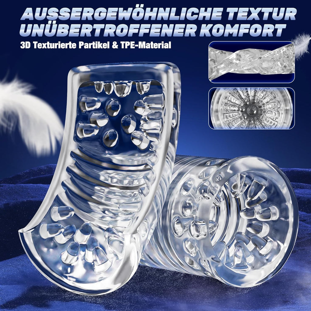 Pangpangmi Elektrischer Masturbator Masturbieren für Männer, Sex Spielzeug für die Männer mit 7 Modi Teleskopfunktion und Rotierende, Masturbatoren Taschenmuschi Penis Sexspielzeug, Schwarz