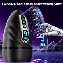 Laden Sie das Bild in den Galerie-Viewer, Elektrischer Masturbator Masturbieren für Männer 9 Vibration, Penistrainer App-steuerung mit Heizstab, Sex Spielzeug für die Männer Solo Masturbatoren Oral Vibrator Penis Sexspielzeug