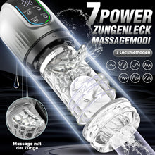 Laden Sie das Bild in den Galerie-Viewer, Masturbieren für Männer Elektrischer - Sex Spielzeug für die Männer Masturbator mit 7 Saugmodi &amp; Rotationsmodi &amp; Zunge lecken - Masturbatoren Sexspielzeug Taschenmuschi Sexspielzeug für Männer Solo