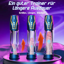 Laden Sie das Bild in den Galerie-Viewer, Elektrische Penispumpe Penisvergrößerung Sexspielzeug Masturbator - Sprachsteuerung Penispumpen mit 4 Saugstufen &amp; 4 Trainingsmodi Masturbieren für Männer Sex Sexspielzeug Sex Spielzeug für die Männer