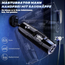 Laden Sie das Bild in den Galerie-Viewer, Pangpangmi Elektrischer Masturbator Masturbieren für Männer, Sex Spielzeug für die Männer mit 7 Modi Teleskopfunktion und Rotierende, Masturbatoren Taschenmuschi Penis Sexspielzeug, Schwarz