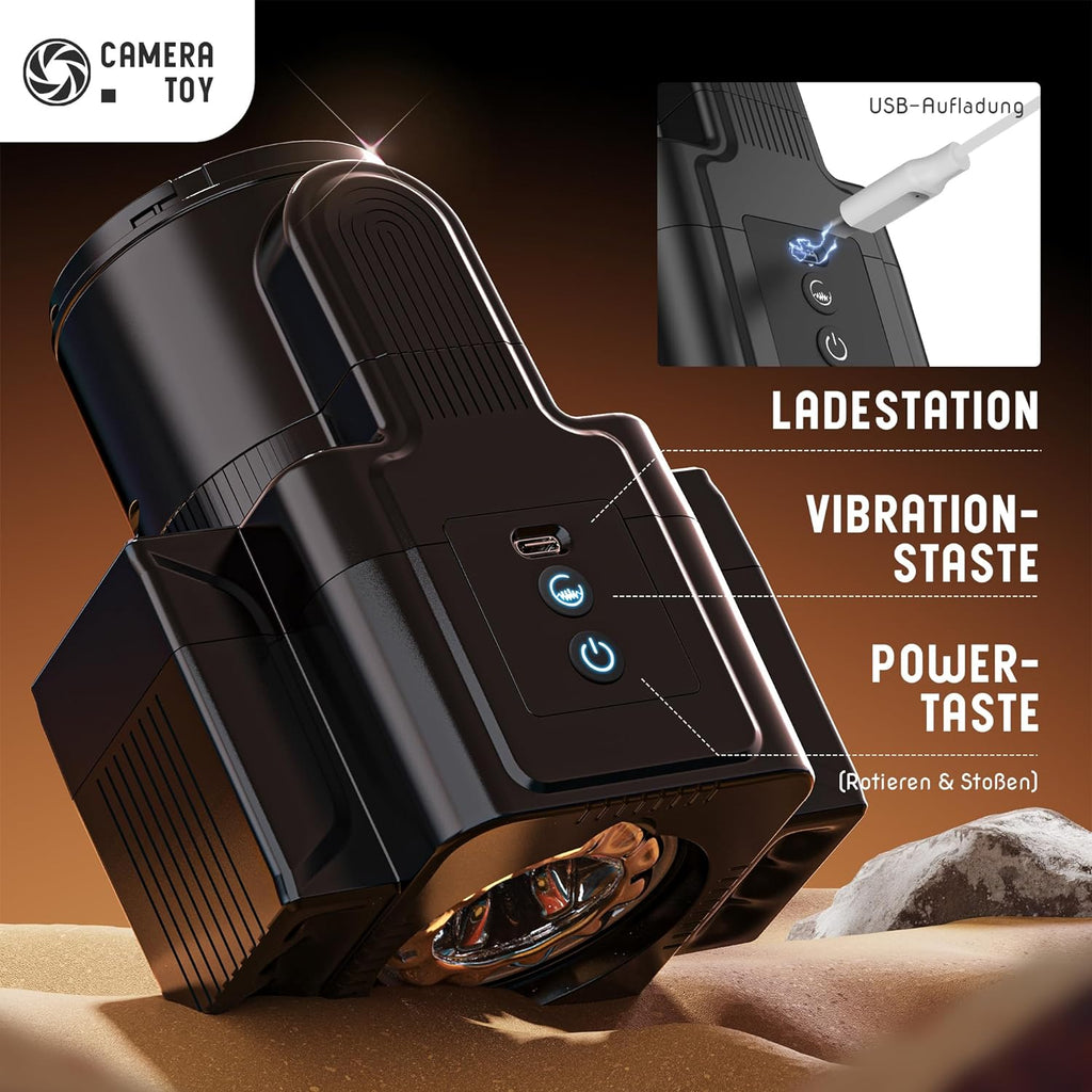 Masturbieren für Männer, Elektrischer Masturbator Sex Spielzeug für die Männer mit 7 Teleskop und Drehfunktionen 7 Vibrationsmodi, Taschenmuschi Masturbatoren Erotisches Sexspielzeug für Männer Solo