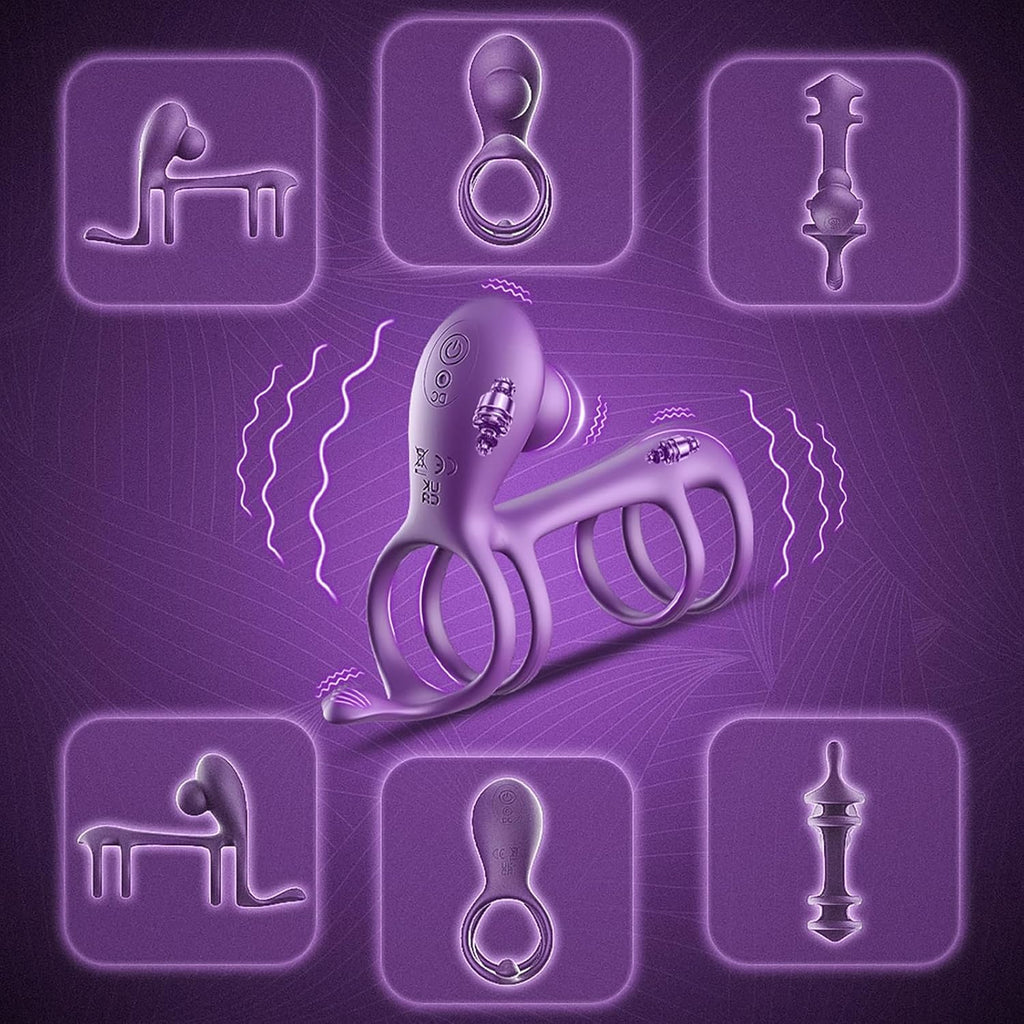 Sex Spielzeug Für Die Paare Penisring Mit Doppel Motor 10 Vibrationsmodi Cockring Für Penis Und Klitoris Stimulation Verzögerte Ejakulation Und Penis Training