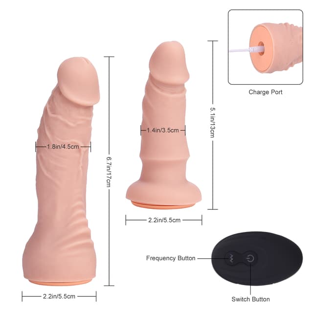 Doppeldildos – Silikon-Umschnalldildo mit abnehmbarer Steuerung und Vibration