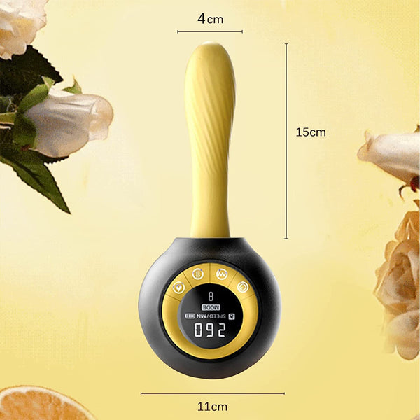 Stoßende, vibrierende Sexmaschine mit Wärmefunktion und Fernbedienung