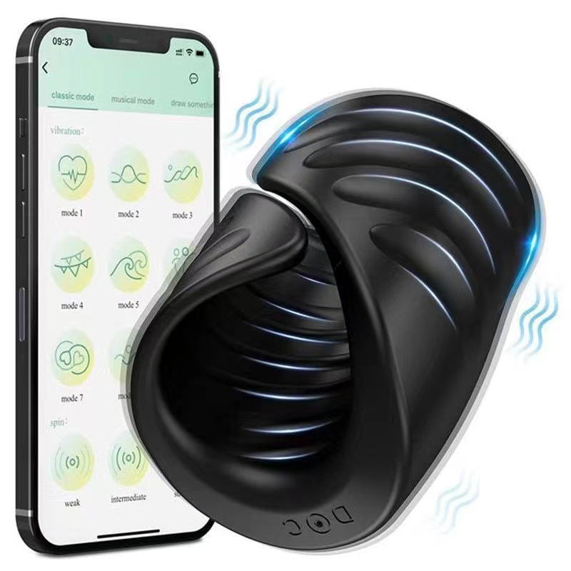 Elektrischer Masturbator Penistrainer Vibrator App Steuerung Masturbieren Männer mit 9 Vibrationsmodi, 2in1 Sexspielzeug Eichel Stimulator Masturbatoren Mann Sex Spielzeug für Männer die Paare Solo