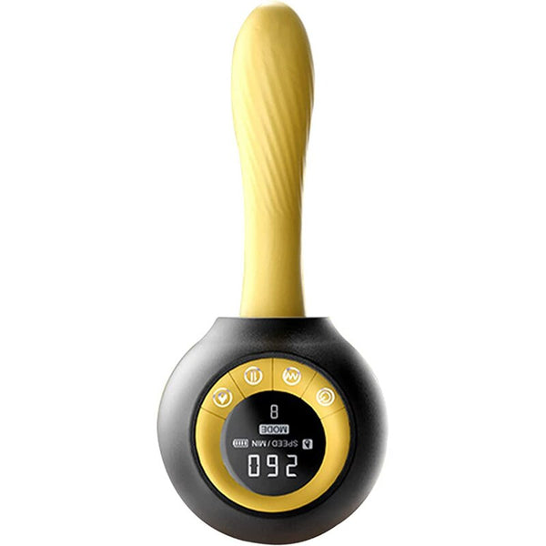 Stoßende, vibrierende Sexmaschine mit Wärmefunktion und Fernbedienung