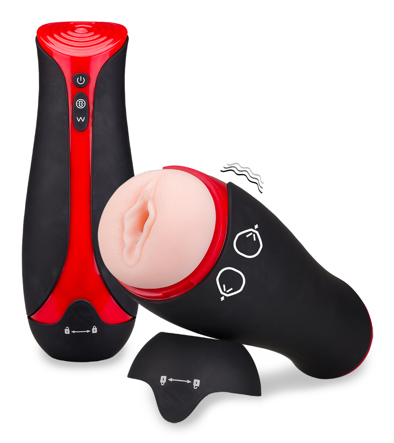 Airbag-Masturbator mit Vibration Pingu