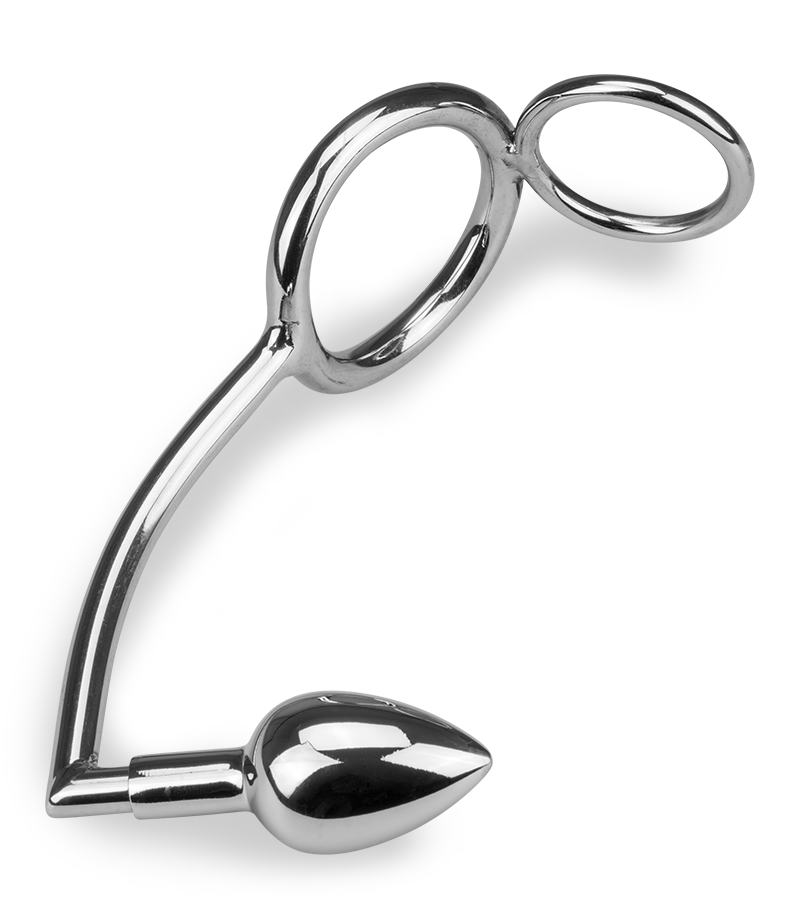Analhaken mit Doppel-Penisring Captain