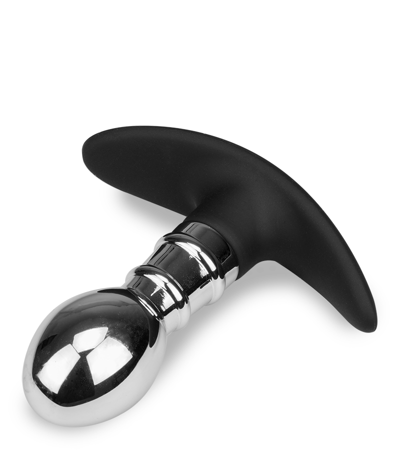 Analplug aus Stahl und Silikon Smash