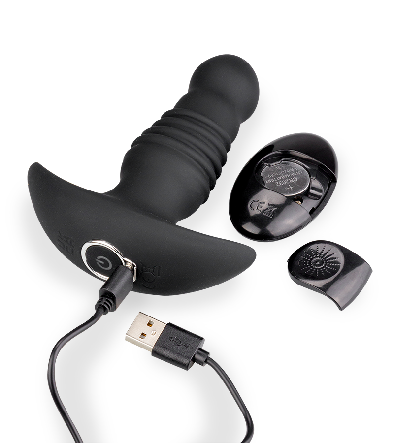 Analplug mit Vibration und Stoßfunktion Tokyo