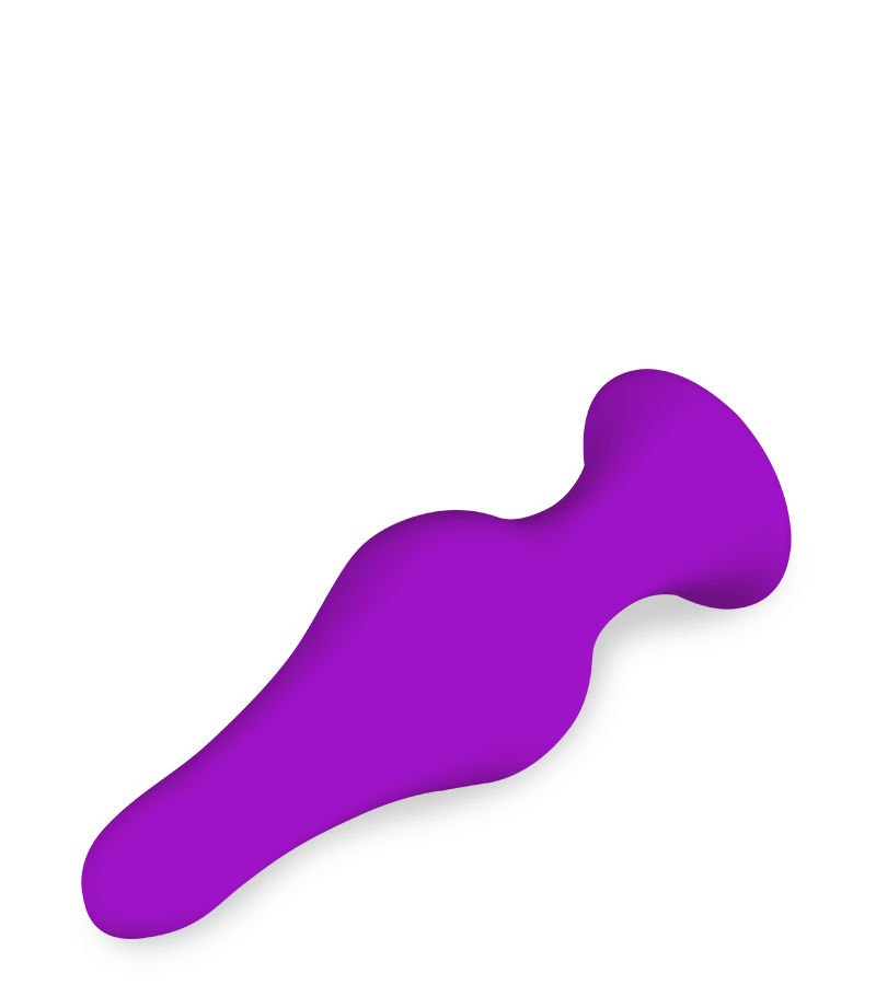 Analstöpsel mit Saugfuß Flame