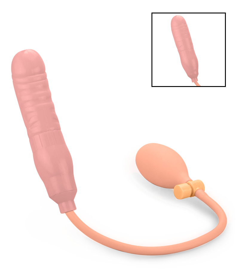 Aufblasbarer Analdildo mit Handpumpe