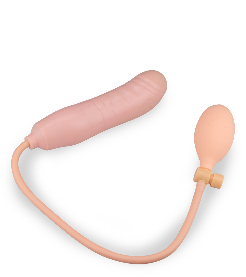Aufblasbarer Analdildo mit Handpumpe