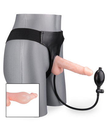 Aufblasbarer Strap-On-Dildo mit Pumpe