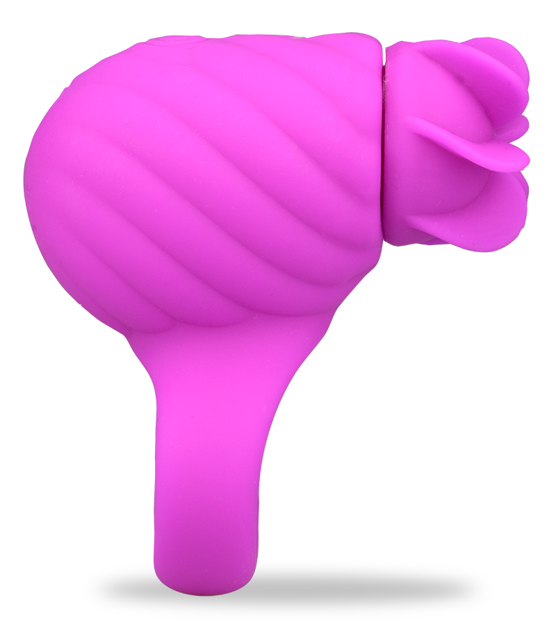 Aufladbarer Silikon-Penisring mit rotierenden Lamellen