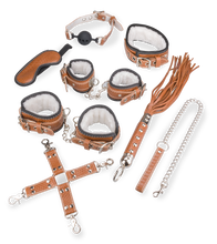 Laden Sie das Bild in den Galerie-Viewer, BDSM-Einsteiger-Set aus Kunstleder und Kunstfell