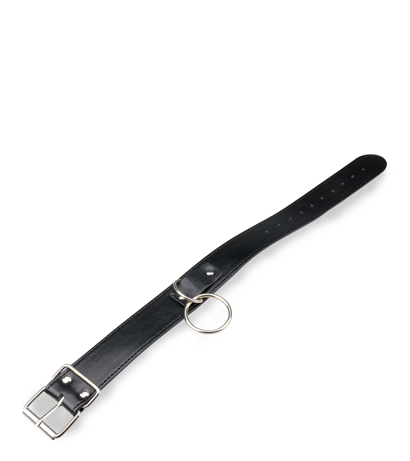 BDSM-Halsband mit O-Ring und Kette