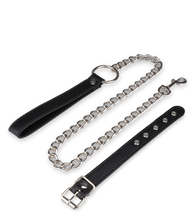 Laden Sie das Bild in den Galerie-Viewer, BDSM-Penisleine aus Leder