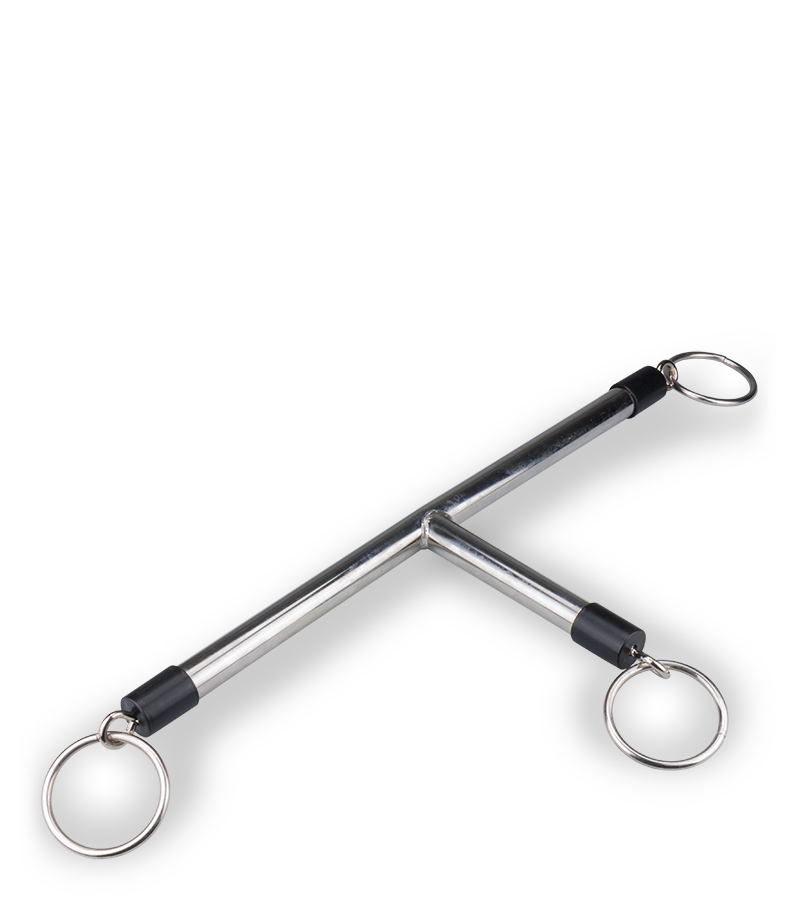 BDSM-Stange mit Halsband und Handfesseln