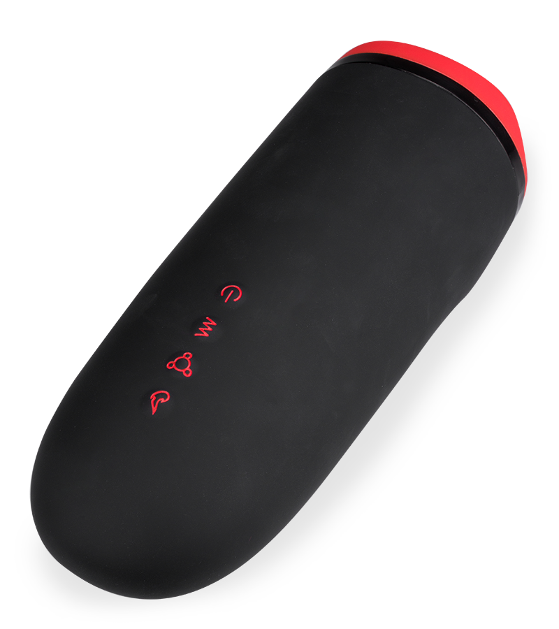 Beheizbarer Masturbator mit Massageperlen und Vibration Billy