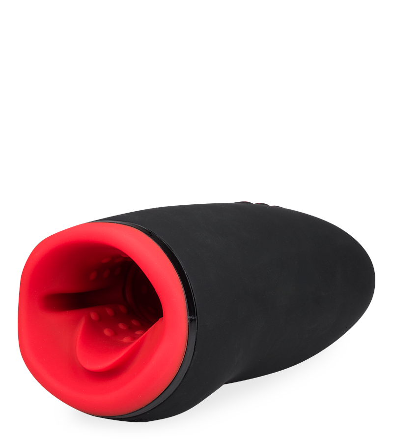 Beheizbarer Masturbator mit Massageperlen und Vibration Billy