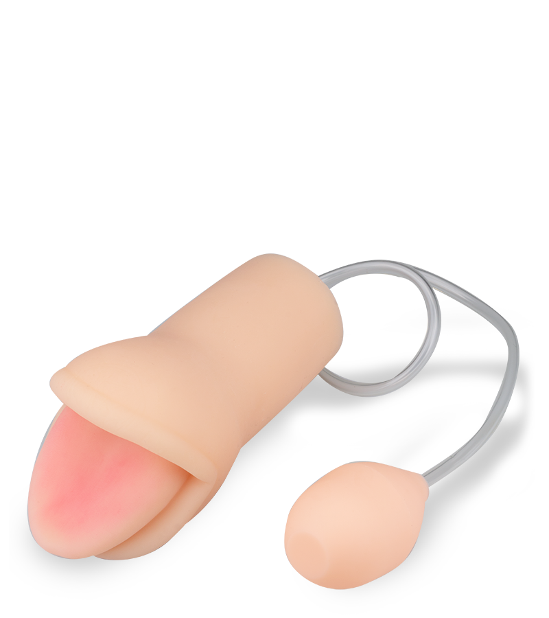 Blowjob-Masturbator mit Handpumpe