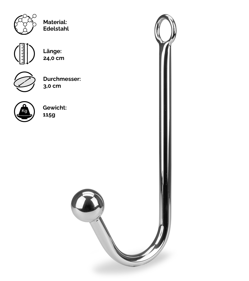 Bondagehaken mit Kugel Stooge