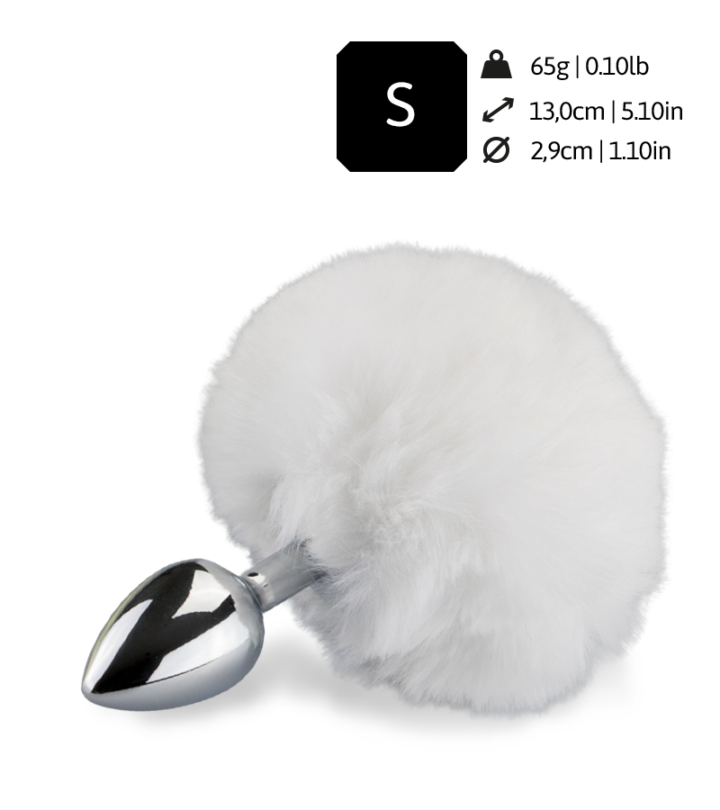 Bunny Tail Rosebud-Analplug