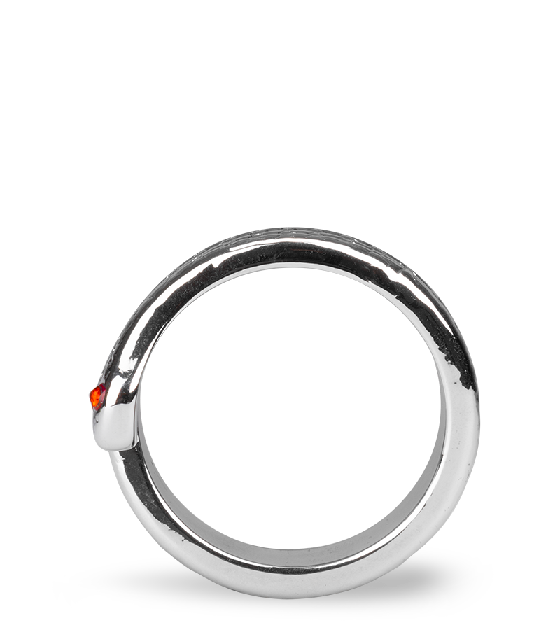 Cockring aus Edelstahl Medusa