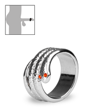 Laden Sie das Bild in den Galerie-Viewer, Cockring aus Edelstahl Medusa