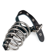 Laden Sie das Bild in den Galerie-Viewer, Cockring-Peniskäfig aus Metall