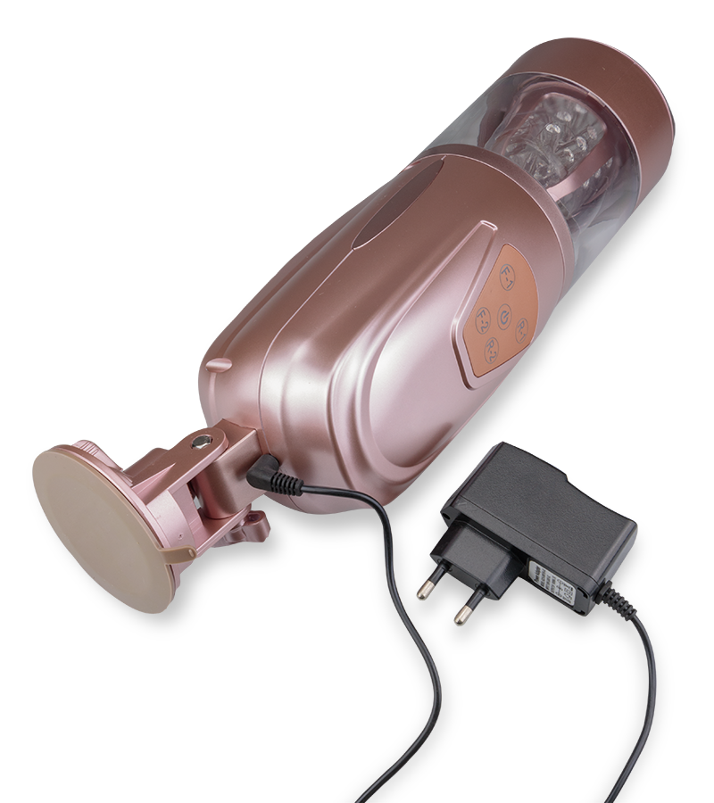 Deluxe Teleskop-Masturbator mit Stoßfunktion